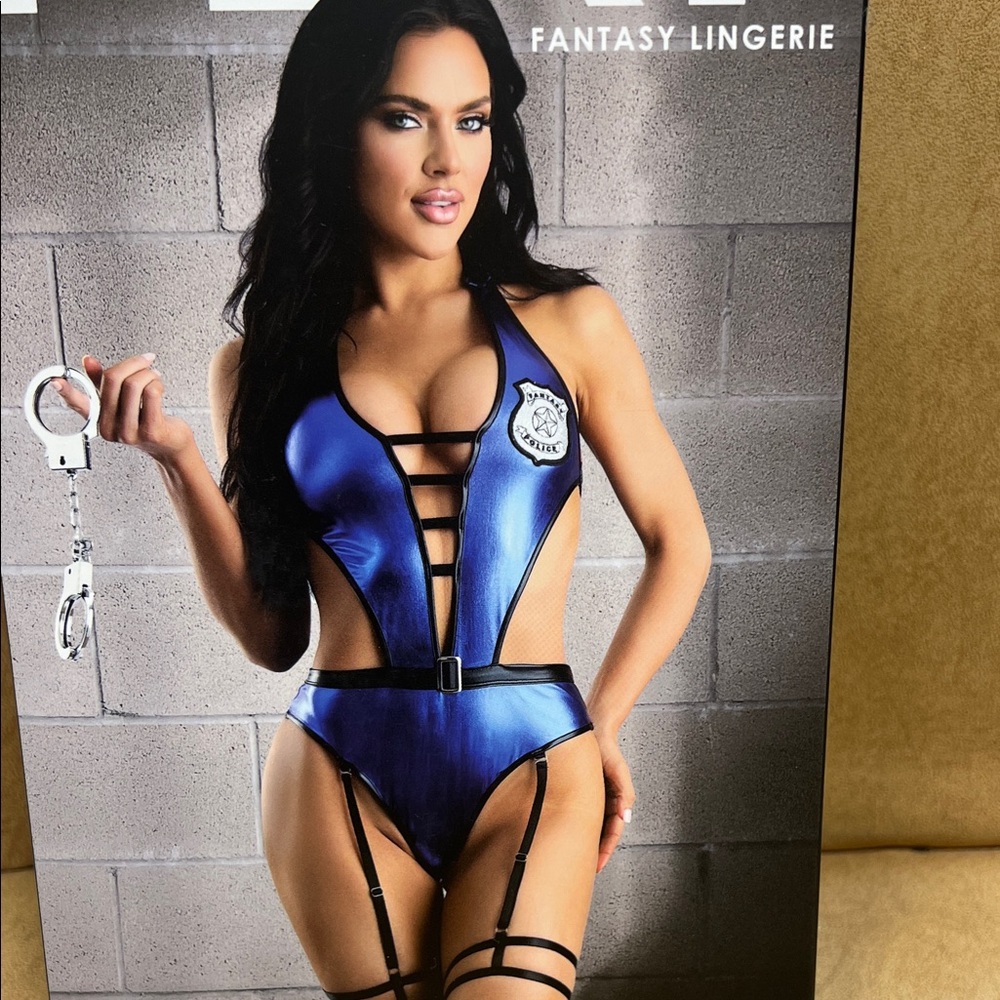 Fantasy Lingerie House Arrest Costume 3 Piece Set.